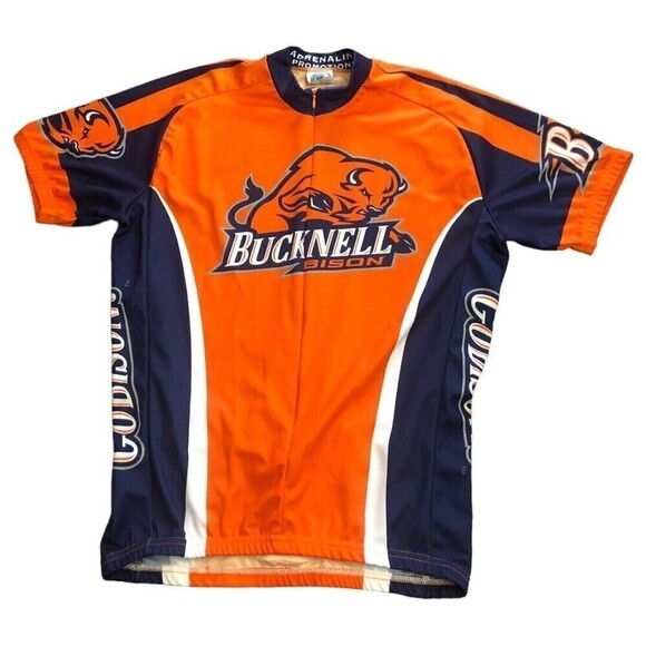 Ncaa Men's Adrenaline Promotions Bucknell Collegiate Cycling Jersey Size Large - Picture 1 of 8